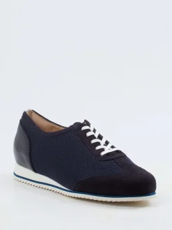 Hassia – Sneaker aus Veloursleder und Mesh dunkelblau