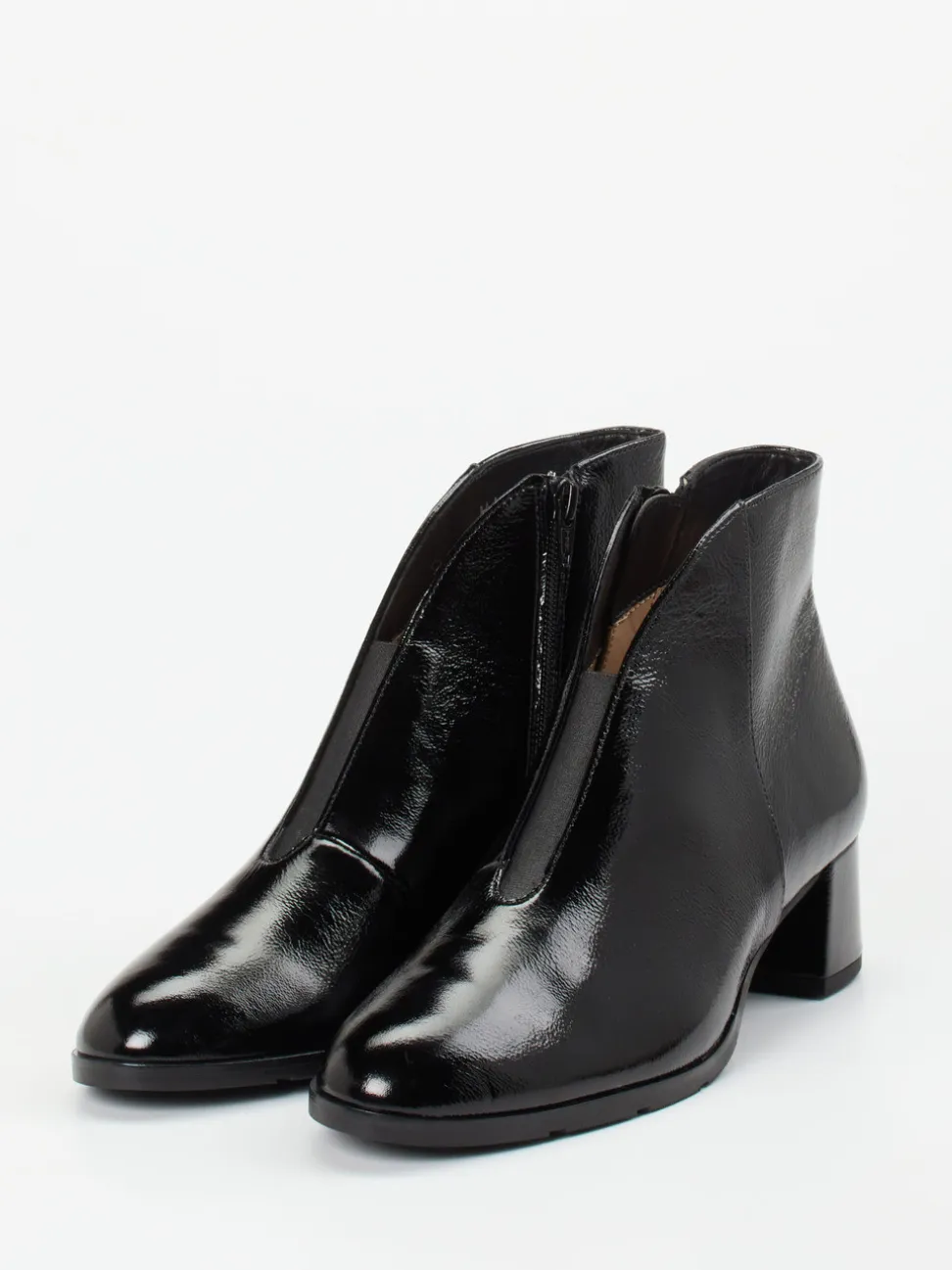 Hassia – Stiefelette aus Lackleder Schwarz