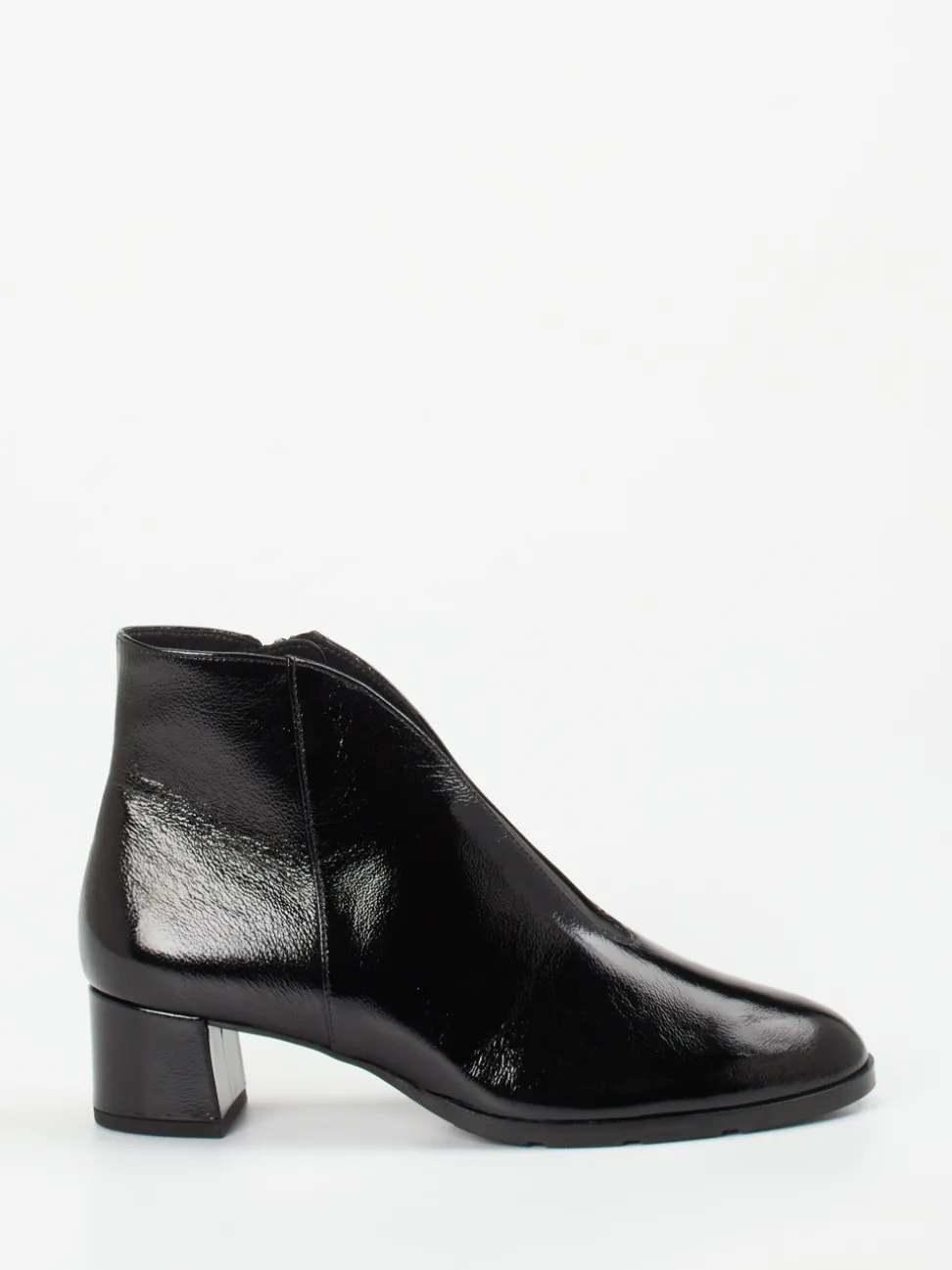 Hassia – Stiefelette aus Lackleder Schwarz
