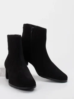 Hassia – Stiefelette aus Veloursleder Schwarz