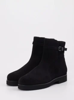 Hassia – Stiefelette aus Veloursleder schwarz