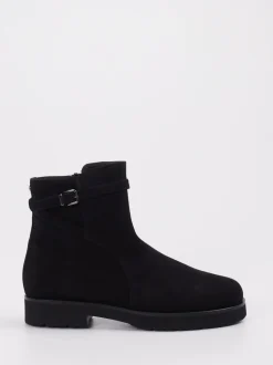 Hassia – Stiefelette aus Veloursleder schwarz