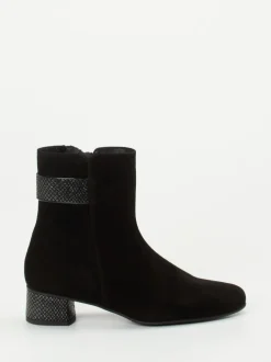 Hassia – Stiefeletten aus Veloursleder schwarz
