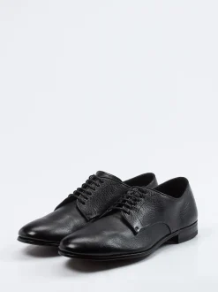 Henderson – Derby-Schnürschuh aus Hirschleder Schwarz
