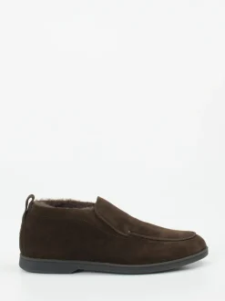 Henderson – Hausschuh aus Veloursleder dunkelbraun