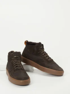 Henderson – High-Top Sneaker aus Veloursleder braun