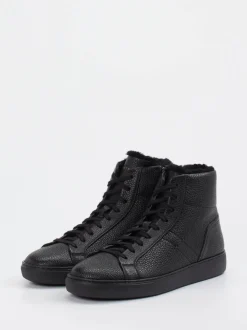 Henderson – High-Top-Sneaker aus Hirschleder schwarz