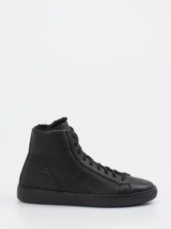 Henderson – High-Top-Sneaker aus Hirschleder schwarz