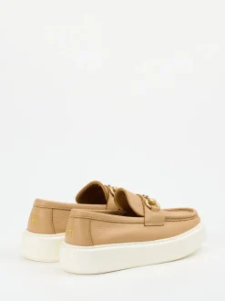Henderson – Loafer aus Kalbleder in Beigebraun