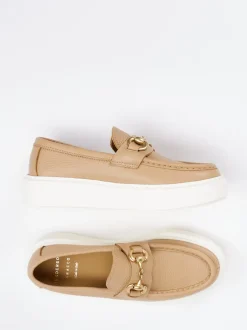 Henderson – Loafer aus Kalbleder in Beigebraun