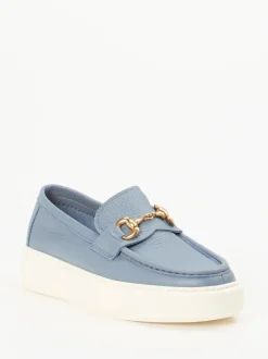 Henderson – Loafer aus Kalbleder in Taubenblau
