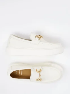 Henderson – Loafer aus Kalbleder in Cremeweiß