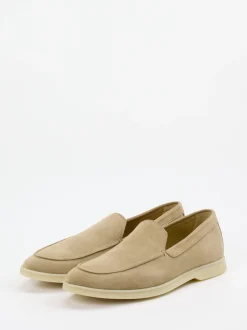 Henderson – Loafer aus Veloursleder in Beigebraun