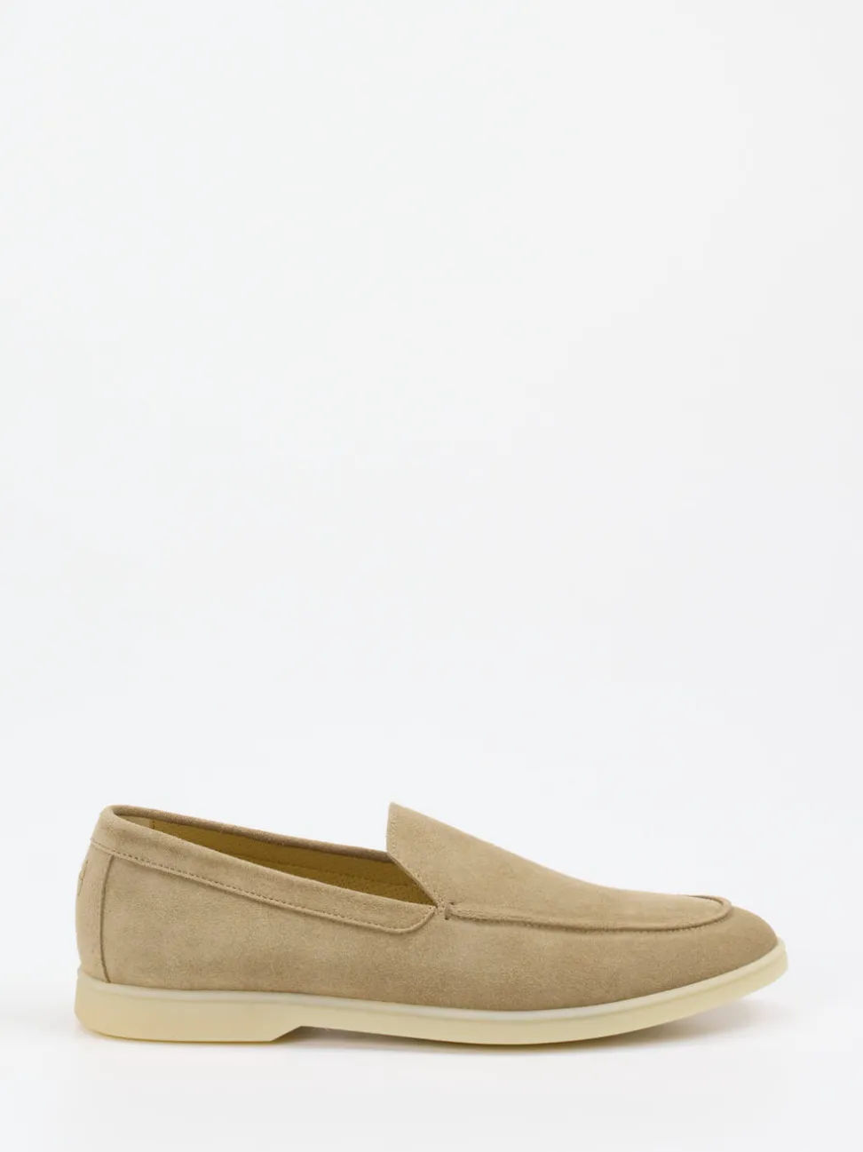 Henderson – Loafer aus Veloursleder in Beigebraun