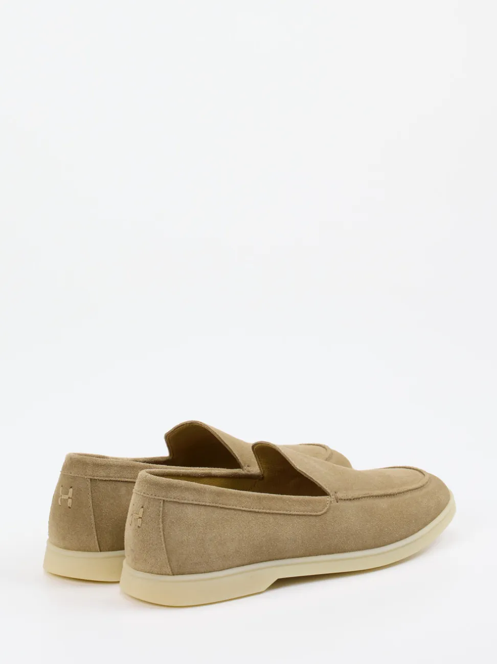 Henderson – Loafer aus Veloursleder in Beigebraun