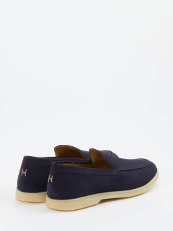 Henderson – Loafer aus Veloursleder Dunkelblau