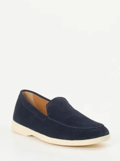 Henderson – Loafer aus Veloursleder navyblau