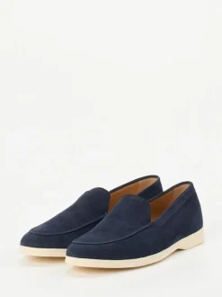 Henderson – Loafer aus Veloursleder navyblau