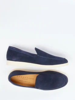 Henderson – Loafer aus Veloursleder navyblau