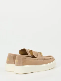 Henderson – Loafer aus Veloursleder Sandbeige