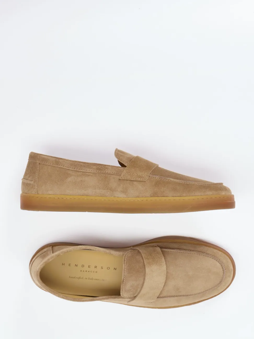 Henderson – Loafer aus Veloursleder sandbraun