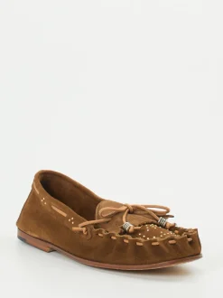 Henderson – Mokassins aus Veloursleder cognacbraun