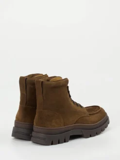Henderson – Schnürboots aus Veloursleder braun