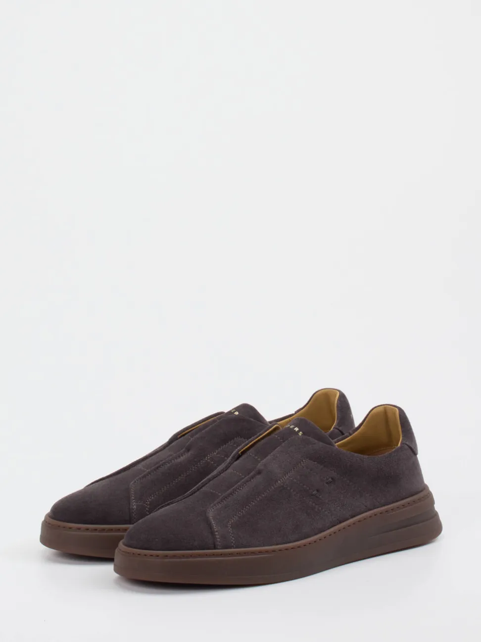Henderson – Slip-On Sneaker aus Veloursleder braun