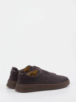 Henderson – Slip-On Sneaker aus Veloursleder braun