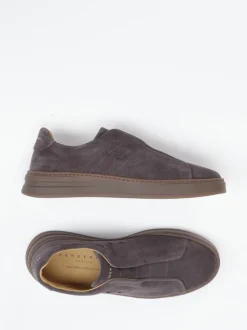 Henderson – Slip-On Sneaker aus Veloursleder braun