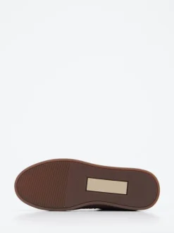 Henderson – Slip-On Sneaker aus Veloursleder braun