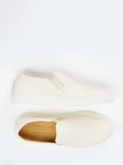Henderson – Slip-On Sneaker aus Hirschleder cremeweiß