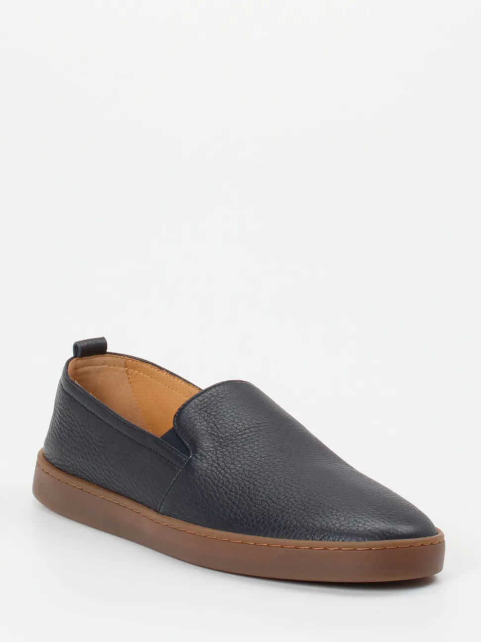 Henderson – Slipper aus Hirschleder Dunkelblau