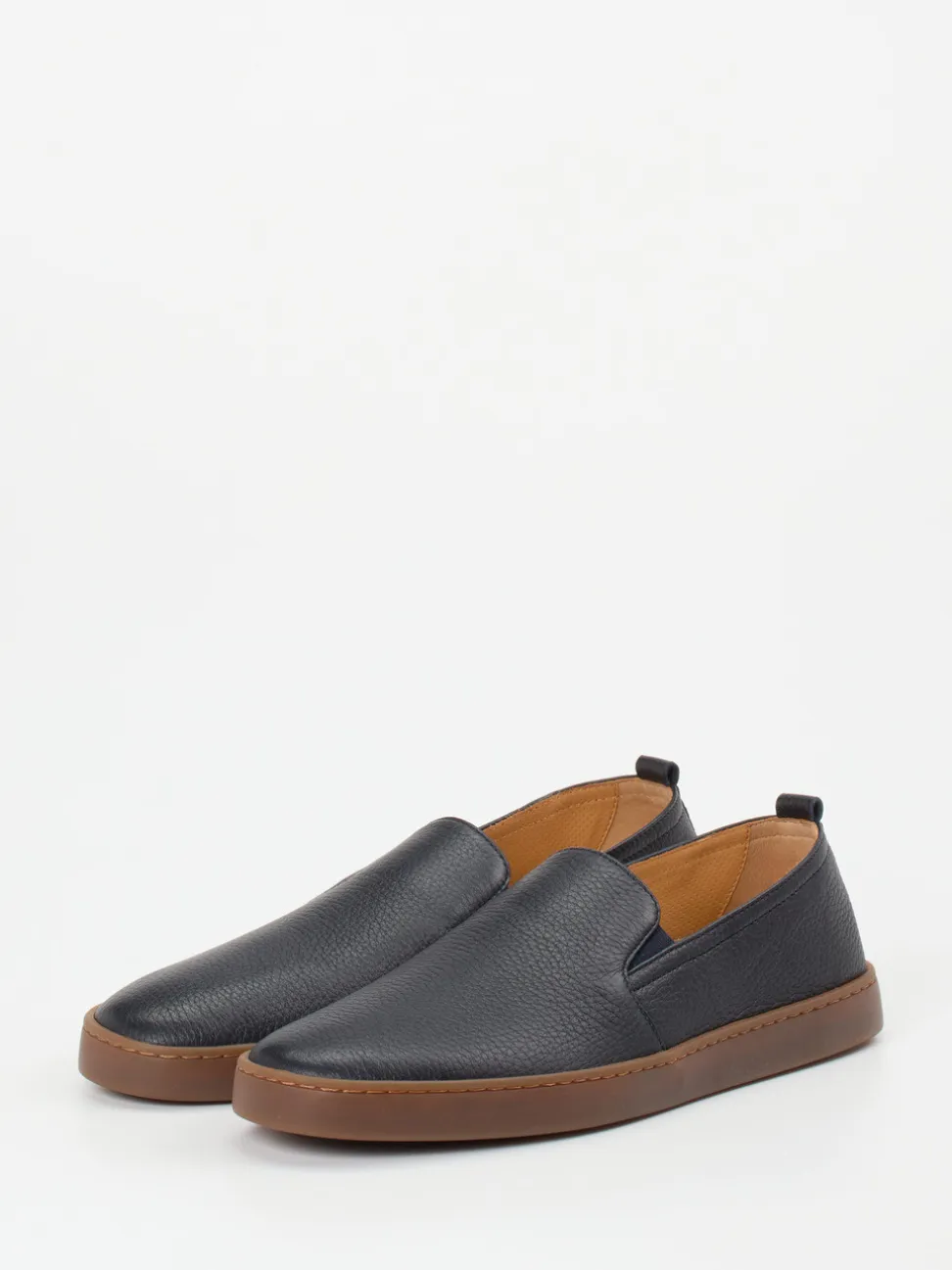 Henderson – Slipper aus Hirschleder Dunkelblau