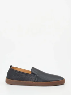 Henderson – Slipper aus Hirschleder Dunkelblau