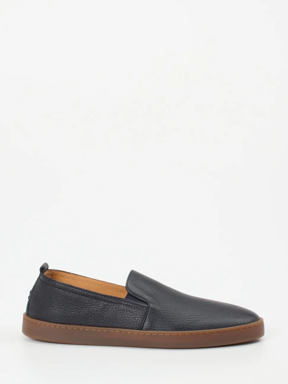 Henderson – Slipper aus Hirschleder Dunkelblau