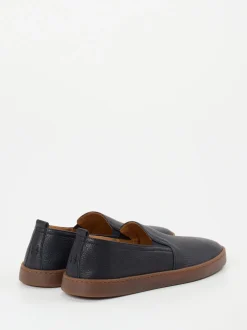 Henderson – Slipper aus Hirschleder Dunkelblau