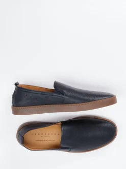 Henderson – Slipper aus Hirschleder Dunkelblau