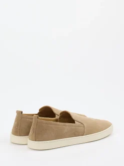 Henderson – Slipper aus Veloursleder sandfarben