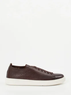 Henderson – Sneaker aus Hirschleder Dunkelbraun