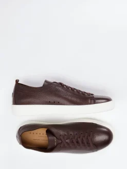 Henderson – Sneaker aus Hirschleder Dunkelbraun