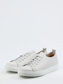 Henderson – Sneaker aus Hirschleder cremeweiß