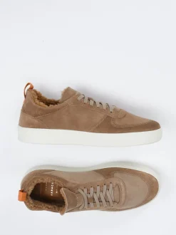 Henderson – Sneaker aus Veloursleder mittelbraun