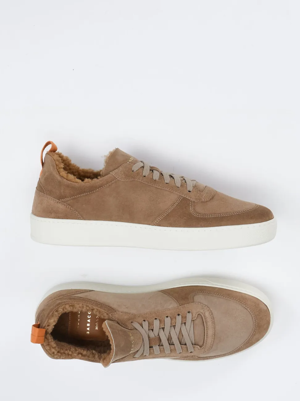Henderson – Sneaker aus Veloursleder mittelbraun