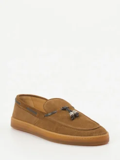 Henderson – Tassel-Loafer aus Veloursleder cognacbraun