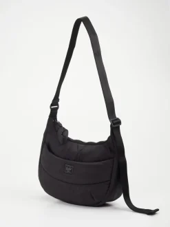 Herschel – Hobo Bag aus recyceltem Textil schwarz
