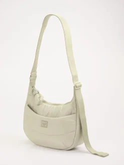 Herschel – Hobo Bag aus Textil in Cremeweiß