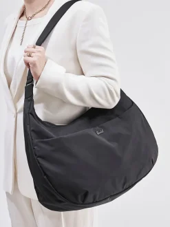 Herschel – Hobo Bag aus Textil in Schwarz