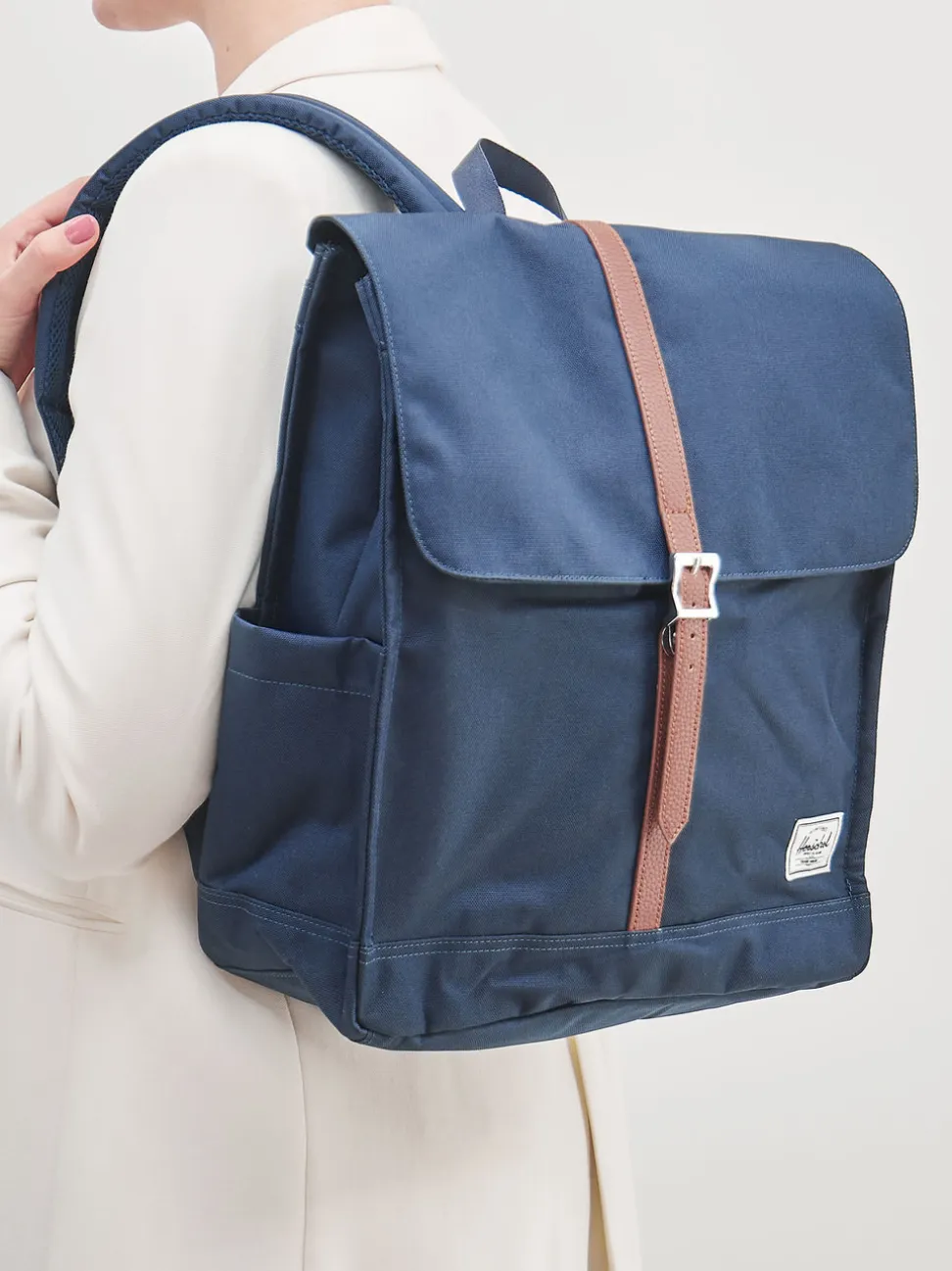 Herschel – Rucksack aus Textil in Dunkelblau