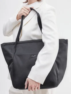 Herschel – Shopper aus recyceltem Polyester Schwarz